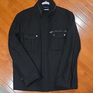 Men's Black Military Field Jacket